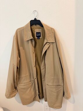 Vintage 2003 Gap Tan Utility Field Jacket XXL